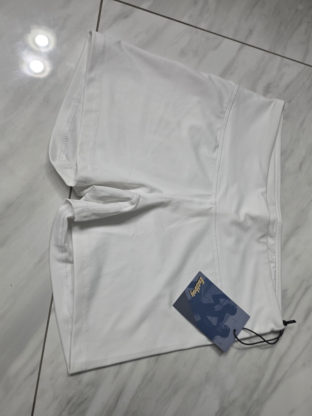 White Athletic Shorts by EASTBAY